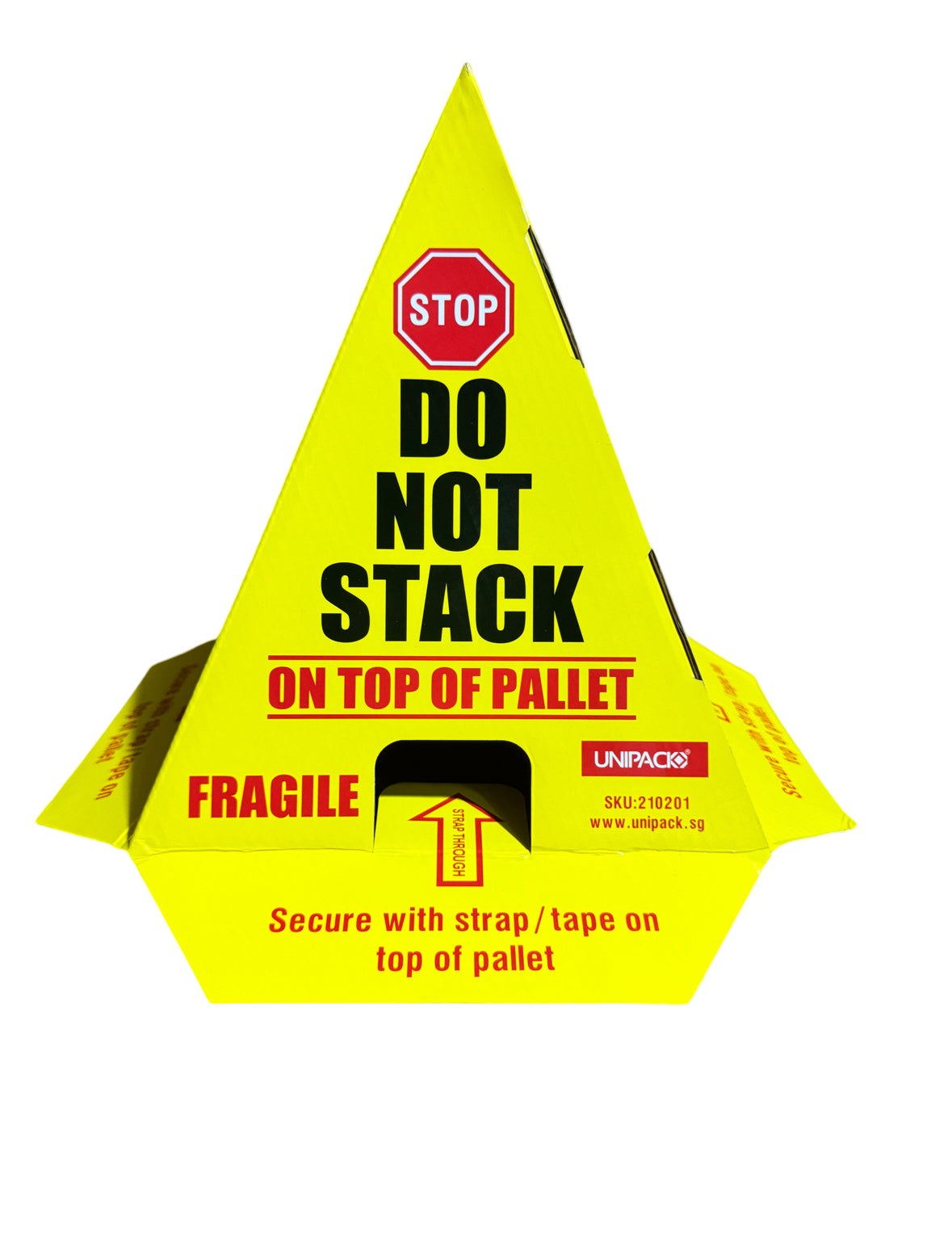 "DO NOT STACK" Corrugated Cone